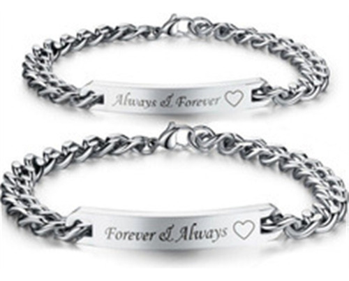 2 Pulseiras De Casal Simples