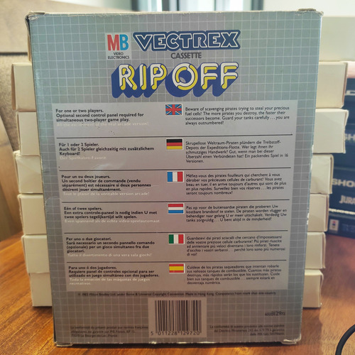 Rip Off Para Consola Vectrex , En Buen Estado (Usado)
