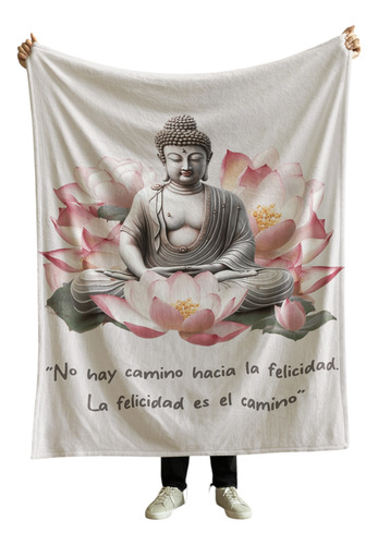 Cobija Frazada Varios Diseños Espiritualidad + Cuarzo Regalo Buda Frazada Ligera 110x160cm