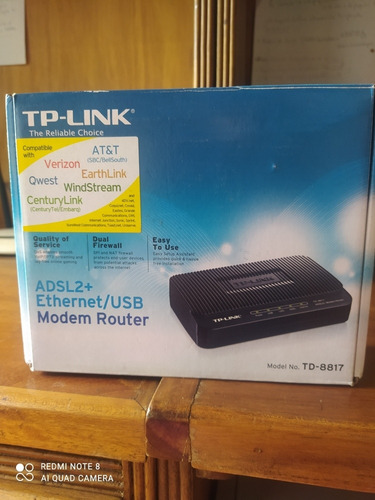Imagen 2 de 2 de Tplink Adsl2 Td 8817