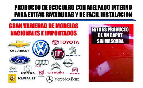 Mascara De Capot Fiat Fiorino Fire En Ecocuero