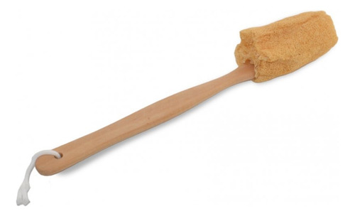 Esponja De Baño Para Espalda Con Mango Bamboo Marrón Lisa
