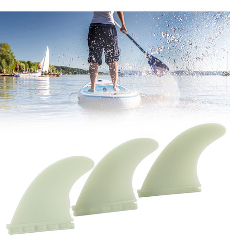 Conjunto Ambiental Pvc Surf Sup Fins, 3 Peças, Prancha De Su