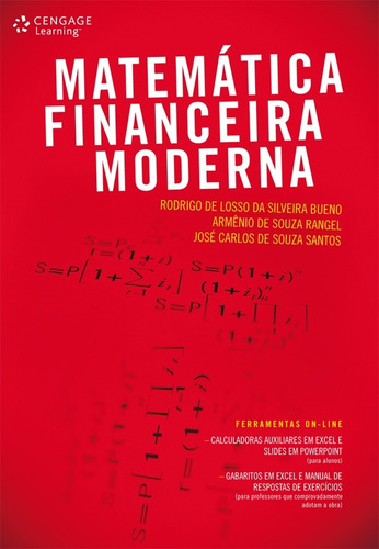 Matemática financeira moderna, de Bueno, Rodrigo. Editora Cengage Learning Edições Ltda., capa mole em português, 2010