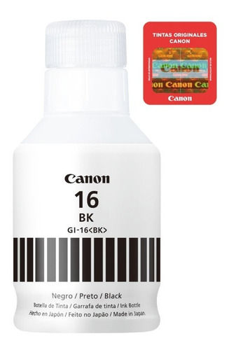 Botella De Tinta Canon Modelo Gi-16 Bk