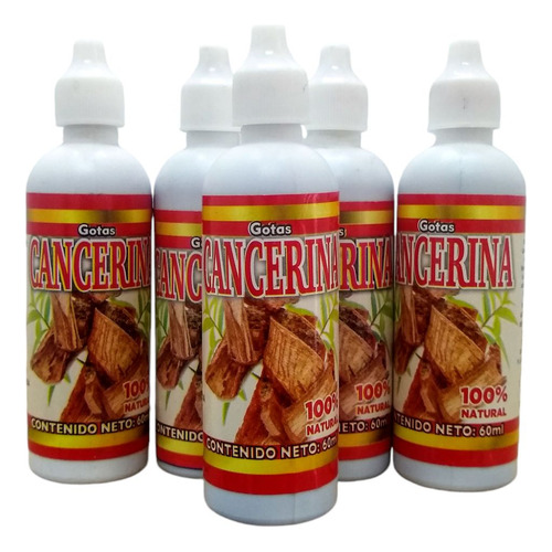 Extracto De Cancerina Reforzado En Gotas 60ml (5 Piezas)
