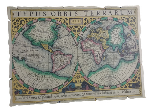 Mapa Mundi 33 X 24 Cm Mercator 
