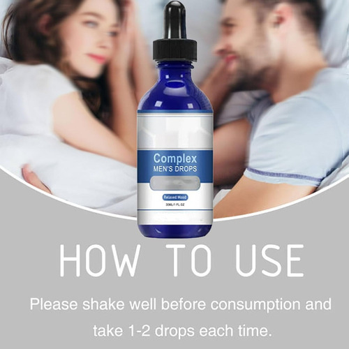 Complex Mens Drops, Gotas Vitamínicas De Gestión Natural Par