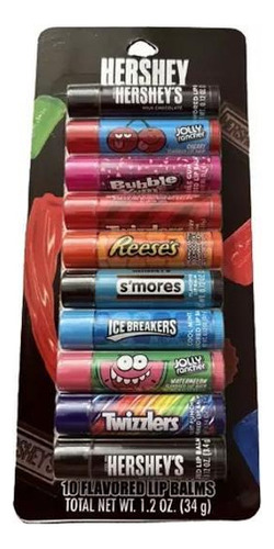 Protector Labial Lip Stick Balm Hershey Con 10unidades