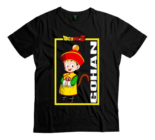 Polera Gohan Chico Dragon Ball Z Algodón Niño Niña