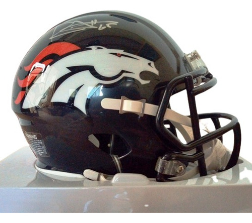 Minicasco Ridell Broncos Denver Autógrafo Ronald Leary Nfl