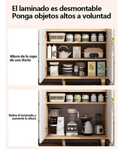 Mueble Organizador Alacena 3 Cajones 2 Puertas 100x30x80cm*