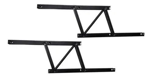 Bisagra Elevable Para Mesa Ratona 38cm Negra X Par