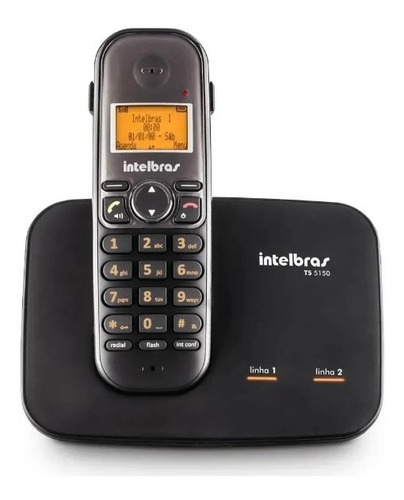 Imagem 1 de 4 de Telefone Intelbras Sem Fio Ts 5150 Preto