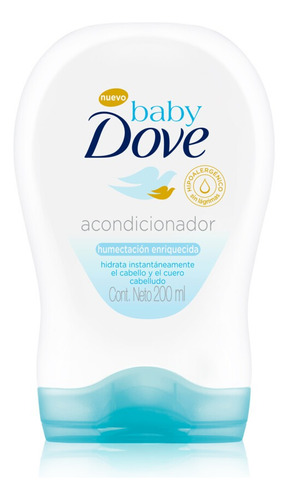 Acondicionador Baby Dove Humectación Enriquecida en botella de 200mL por 1 unidad