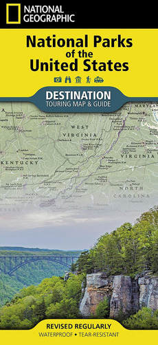Libro: National Parks Of The United States Map (national