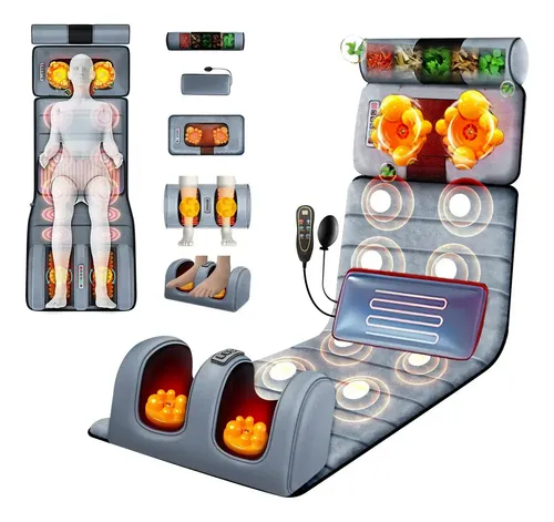 Esteira Colchão Massageador Aquecimento Corporal Completa Cinza 127/220v