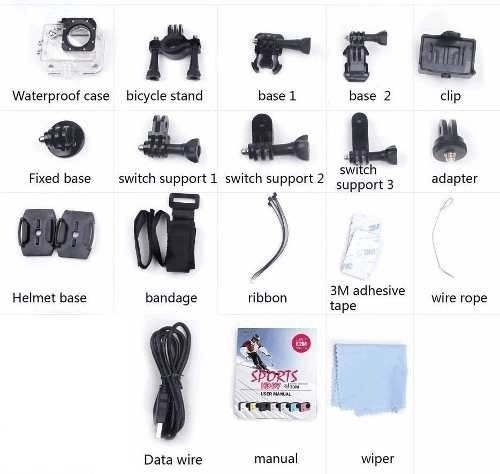 Action Camera Go Sport Pro Lcd Prova D'agua Filma