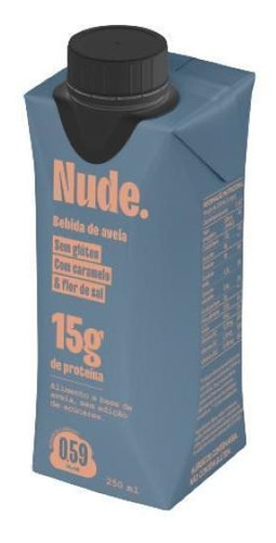 Kit 3x: Bebida Vegetal Proteica Aveia Caramelo/sal Nude250ml