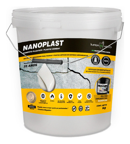 Nanoplast Resanador Para Fisuras Sistemas Impermeables 4lts