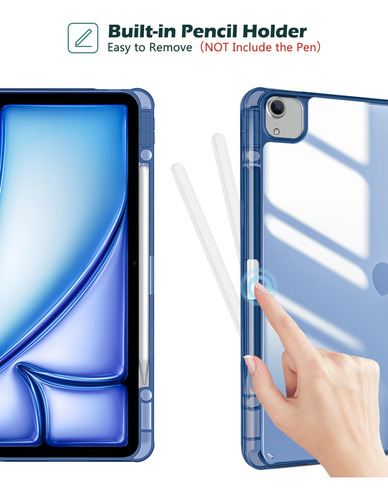 Funda Para iPad Air 13 M2 2024 iPad Pro 12.9 Ranura Lápiz