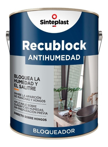 Recublock Antihumedad Proteccion Superficie 4lts Bco