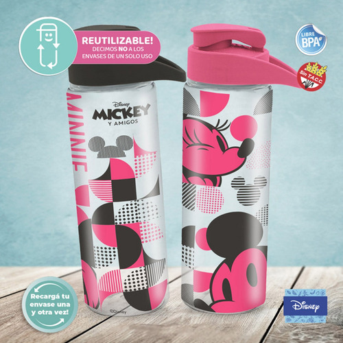Imagen 5 de 10 de Botella Refill Disney Reutilizables Mineralizadas 750 Ml