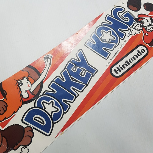 Imagen 5 de 5 de Nintendo Donkey Kong Antiguo Cartel Autoadhesivo Mag 59396