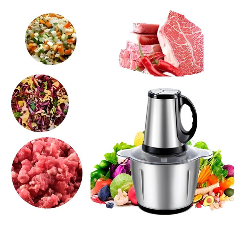 Multiprocessador Triturador Moedor De Carne Elétrico 3l 220v