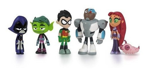 Paquete De 6 Figuras De Acción Teen Titans Go! Teen Titans