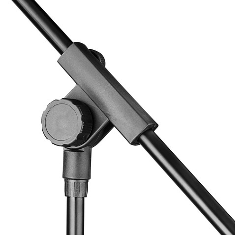 Pedestal Suporte Girafa Para Microfone Com Regulagem Altura Cor Preto