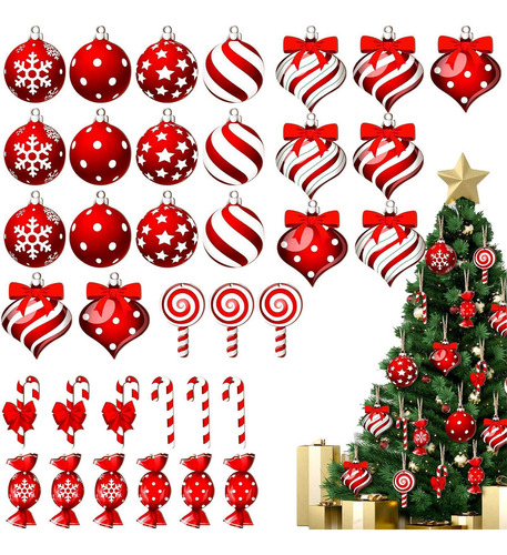 Adornos De Dulces Navideños,colgantes De Dulces Para