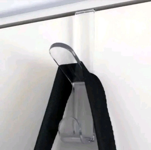 Gancho Duplo Para Porta Sem Furo Pratic Fix - Cristal Bolsas
