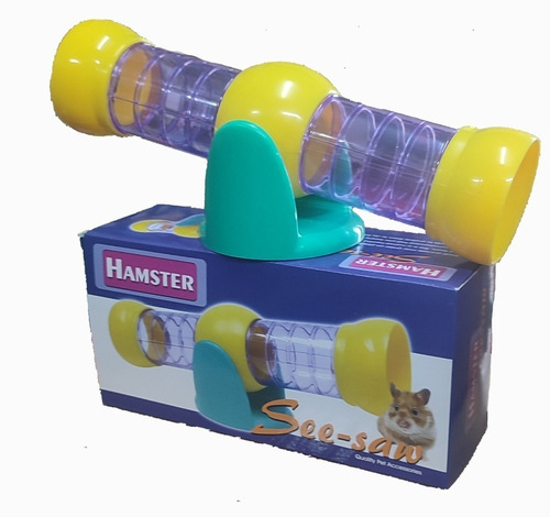 Balancín Tubular Hamster Premium Juego Juguete See-saw