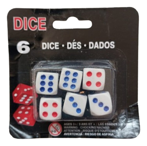 Set 6 Dados  6 Caras Juegos De Mesa  Entretención 