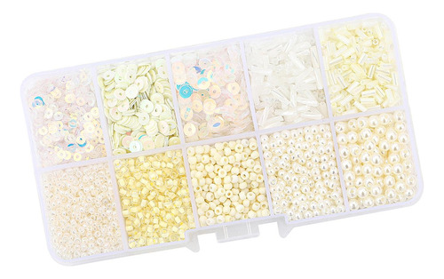 2 Glass Seed Beads Handcrafted Loose Spacer Beads For Beige