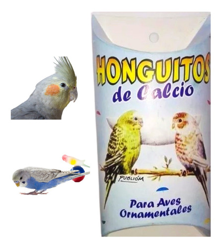 Honguitos De Calcio Para Aves Ornamentales, Entrega Ya!