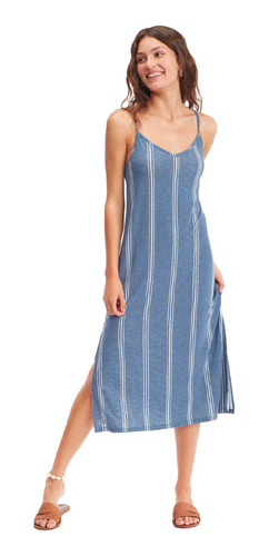 Vestido Roxy Promised Land Bijou Mujer Azul