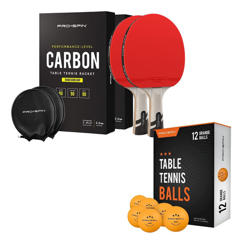 2 Pelota Ping Pong Fibra Carbono Unidad 12 Serie Elite 7 3