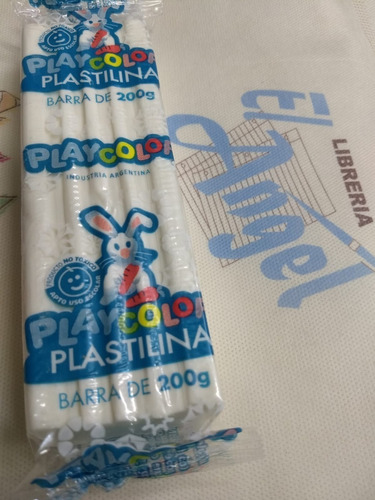 Plastilina Playcolor X 200 Grs Blanca / Ideal Jardin