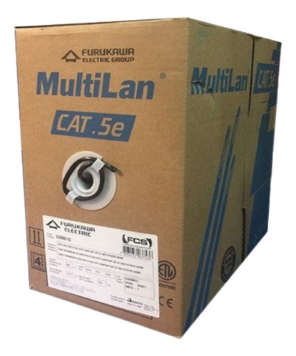 Cable Utp Furukawa Multilan Cat.5e Exterior Cobre 100% 305m