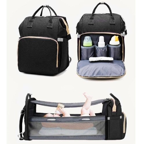 Bolso Mochila Cuna Mudador Portatil Plegable Maternal Bebes