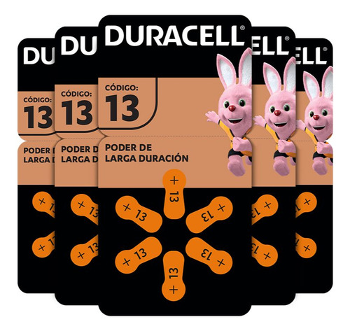 Pack 36 Pilas Duracell Audífono Tamaño 13