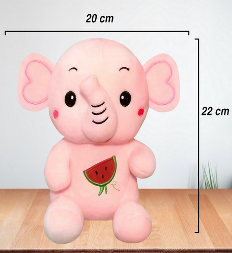 Elefante Gris Rosa Kawaii Regalos Niños Bebes Niñas Juguetes