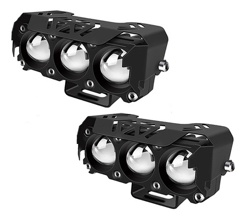 Par Faros De Lupa Luz Led Spot Luz Para Moto Auxiliares