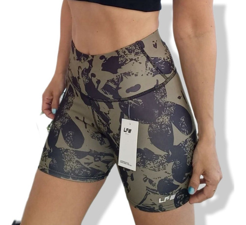 Short De Lycra Lady Fit Seal Verde Militar