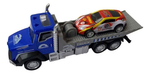 Miniatura Caminhão De Ferro Fricção-metal-plástico-abre Baú 03