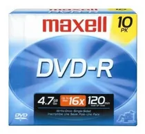 Comprar Cds Grabables Estuche Maxell 638004 4.7gb Dvd-r 10mm