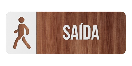 Placa Indicativa Saida Hotel Empresa Bar Lounge Cafeteria