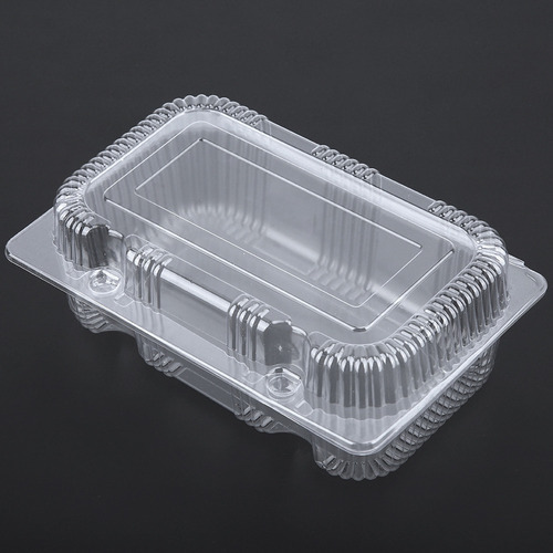 Envase Desechable De Plástico Para Pan Con Bisagras, 25 Unid